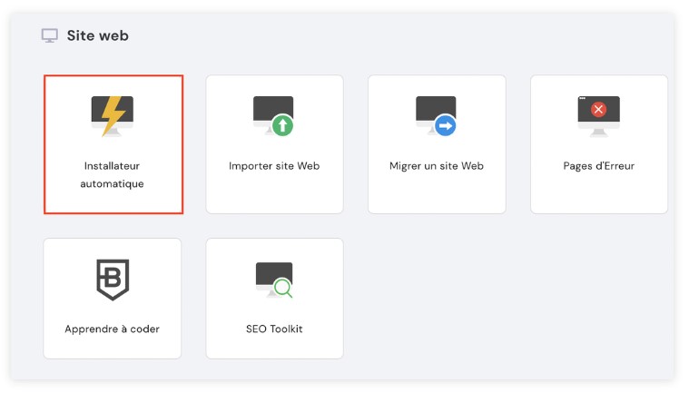 Installation automatique de WordPress sur Hostinger 